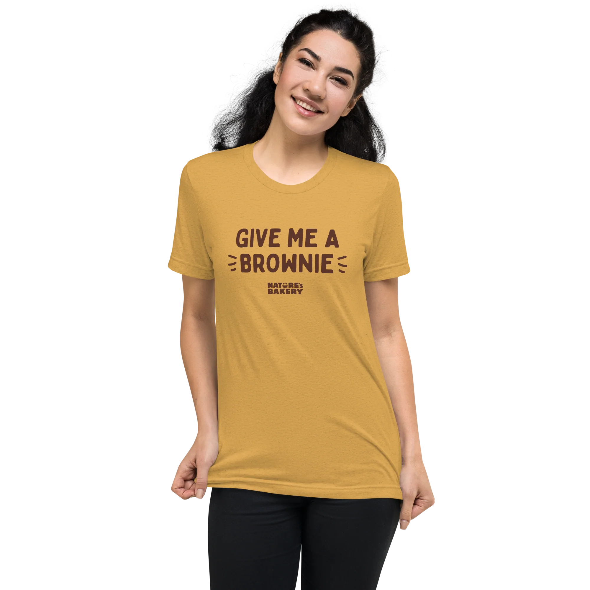 Give Me A Brownie Graphic Tee - Yellow - Image 7