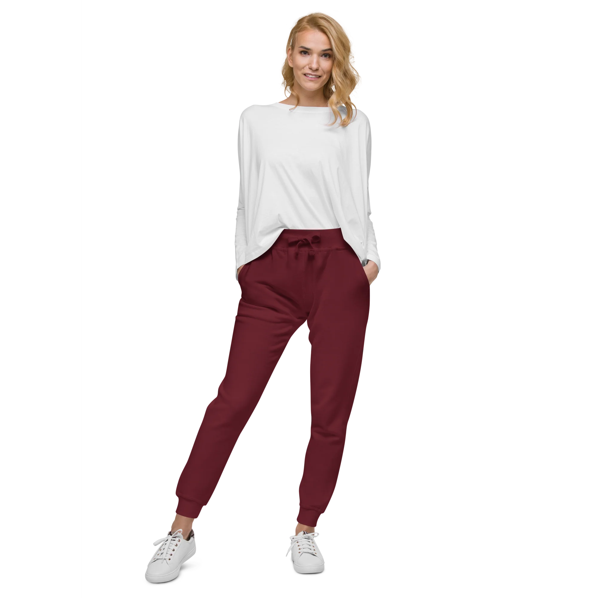 Maroon Fleece Sweatpants - Image 11
