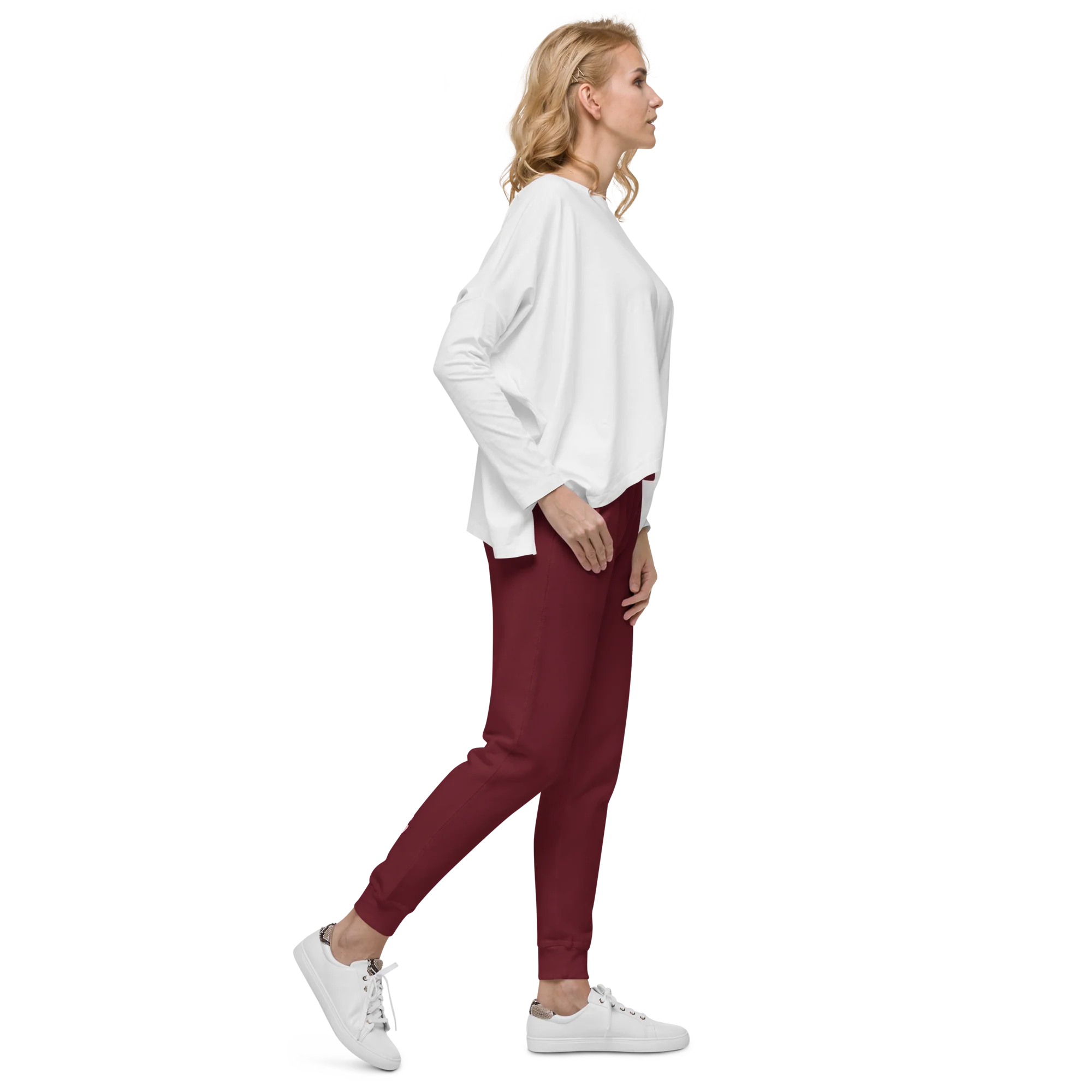Maroon Fleece Sweatpants - Image 12