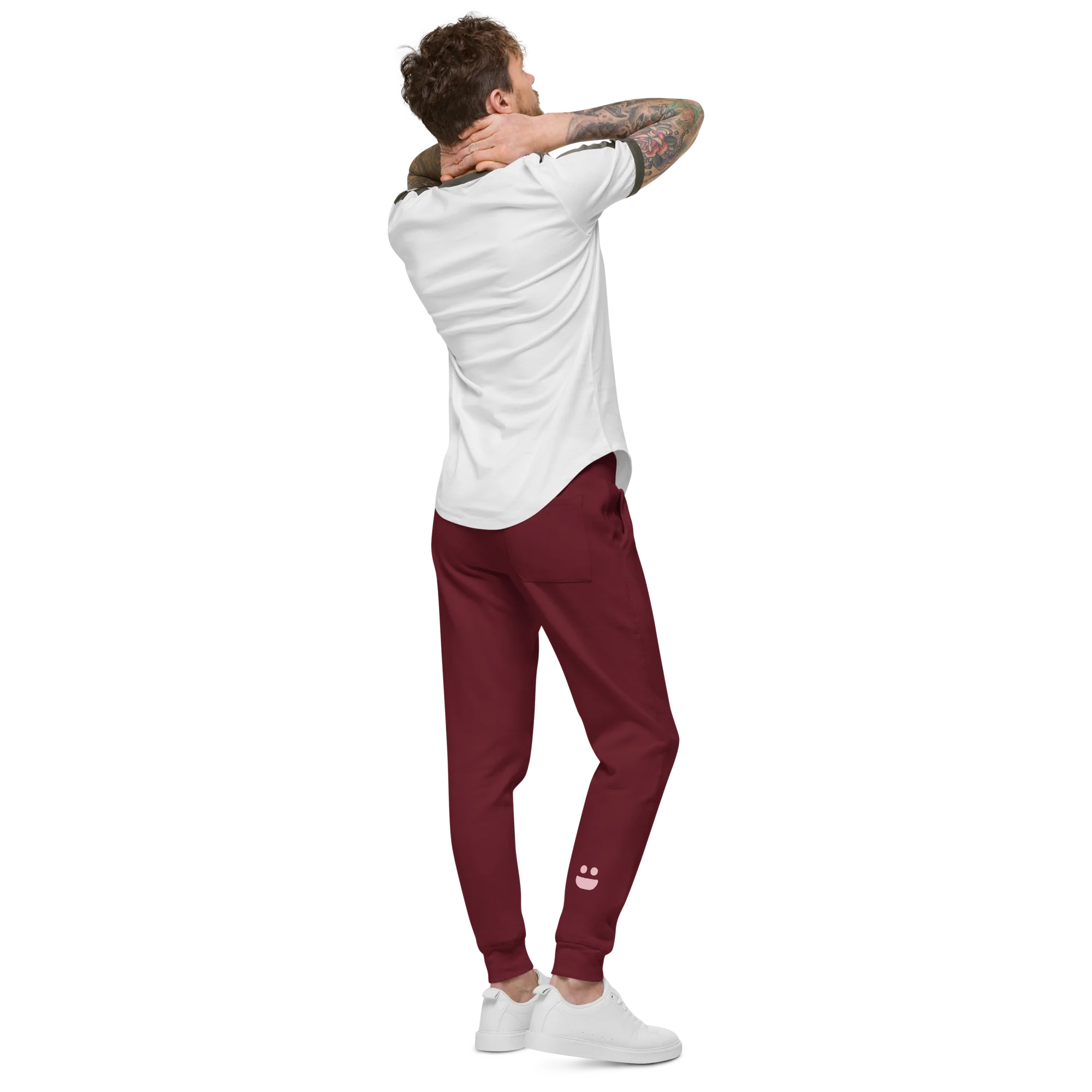 Maroon Fleece Sweatpants - Image 6