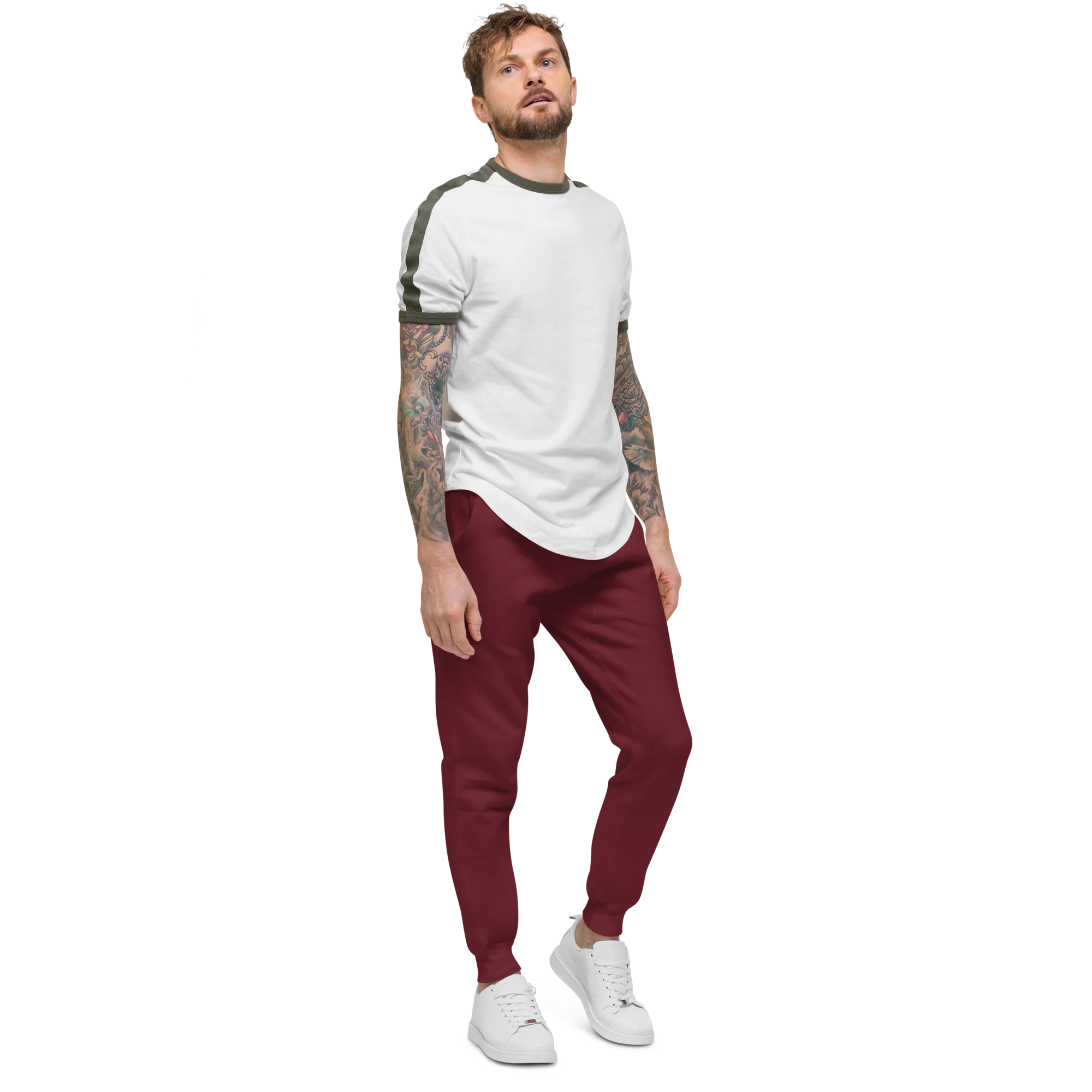 Maroon Fleece Sweatpants - Image 8
