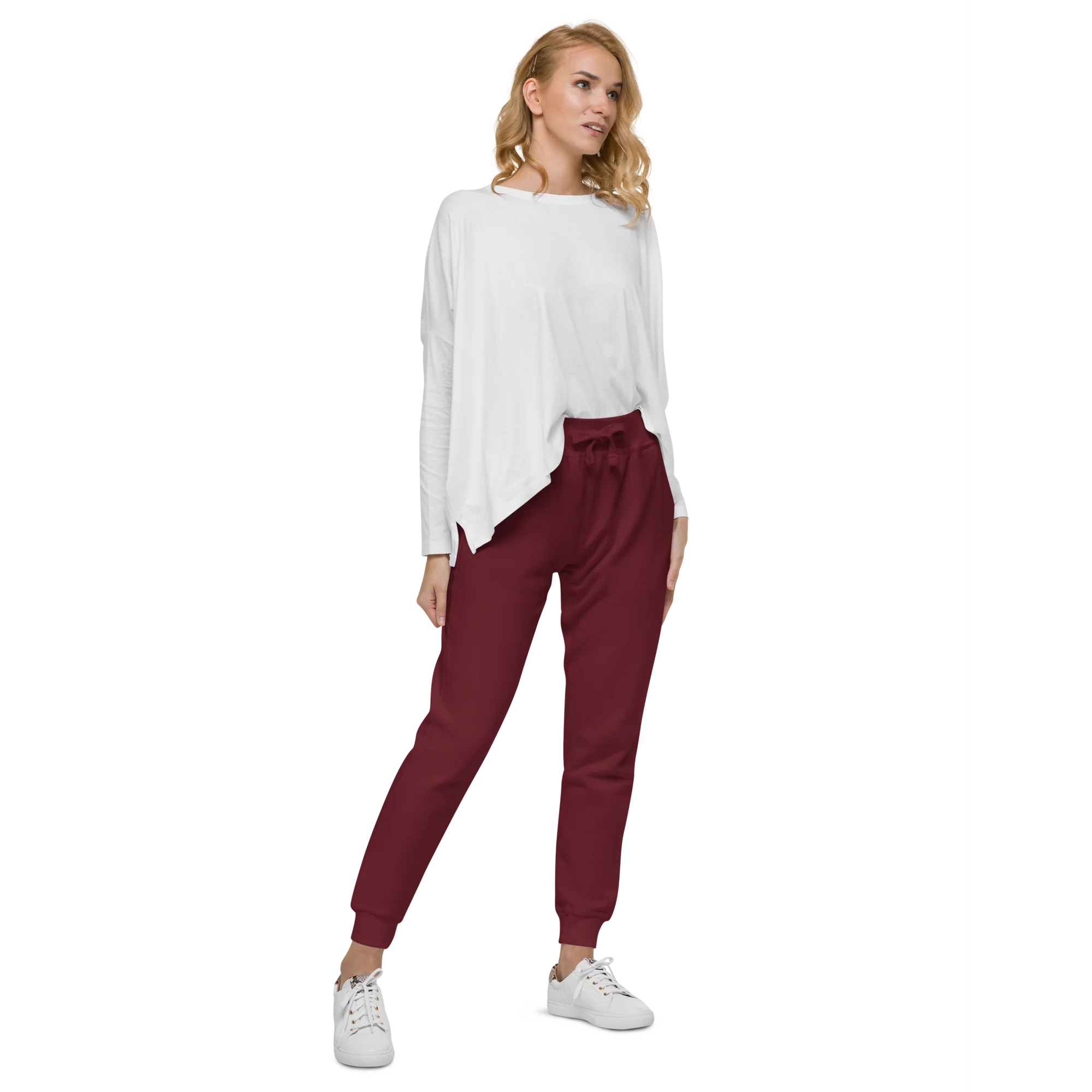 Maroon Fleece Sweatpants - Image 9
