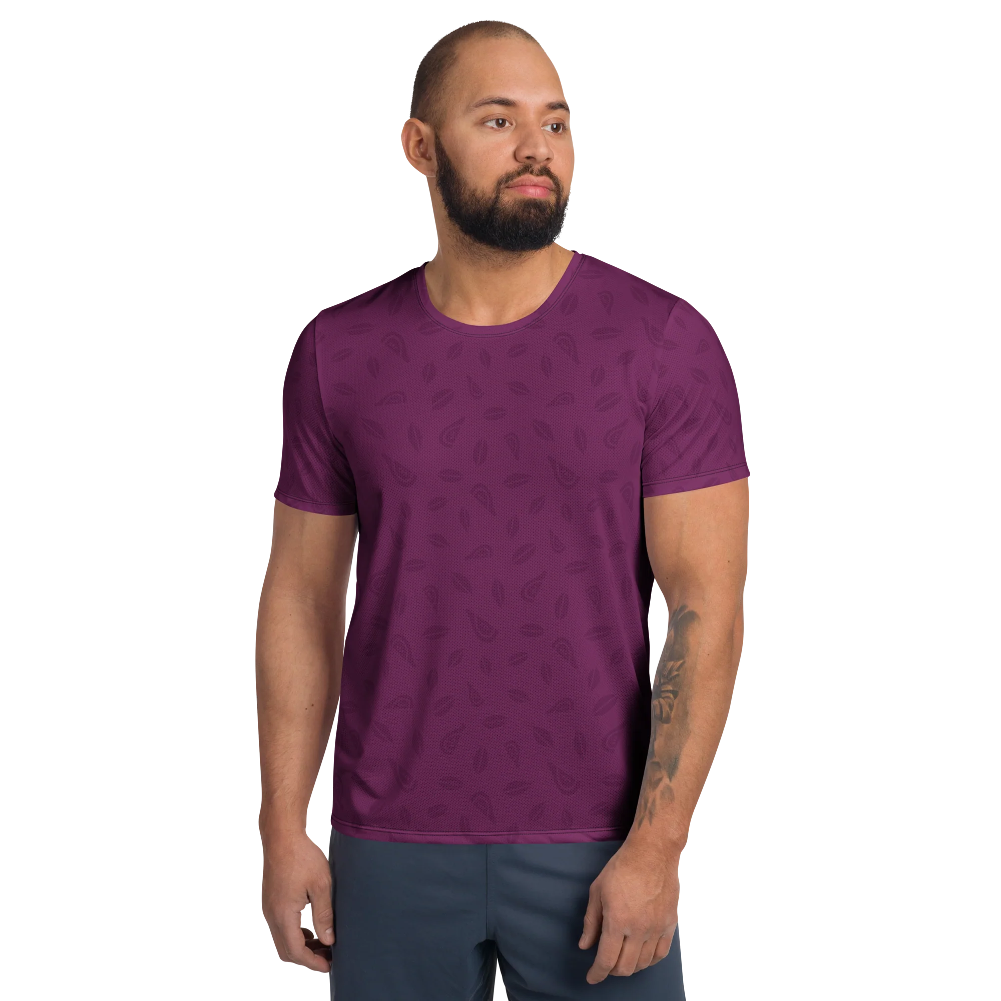 Men's Athletic Tee - Fig - Image 3