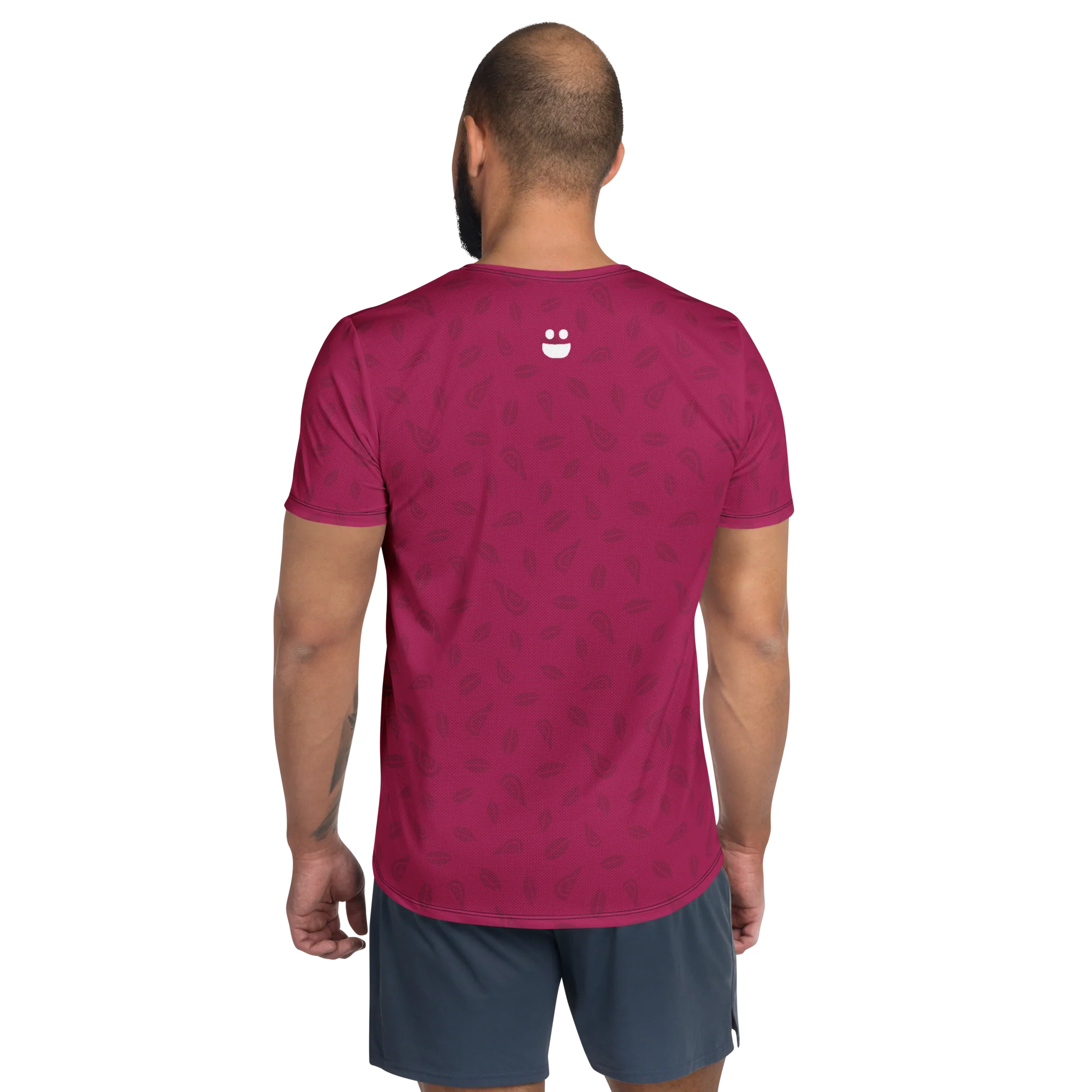 Men's Athletic Tee - Raspberry - Image 3