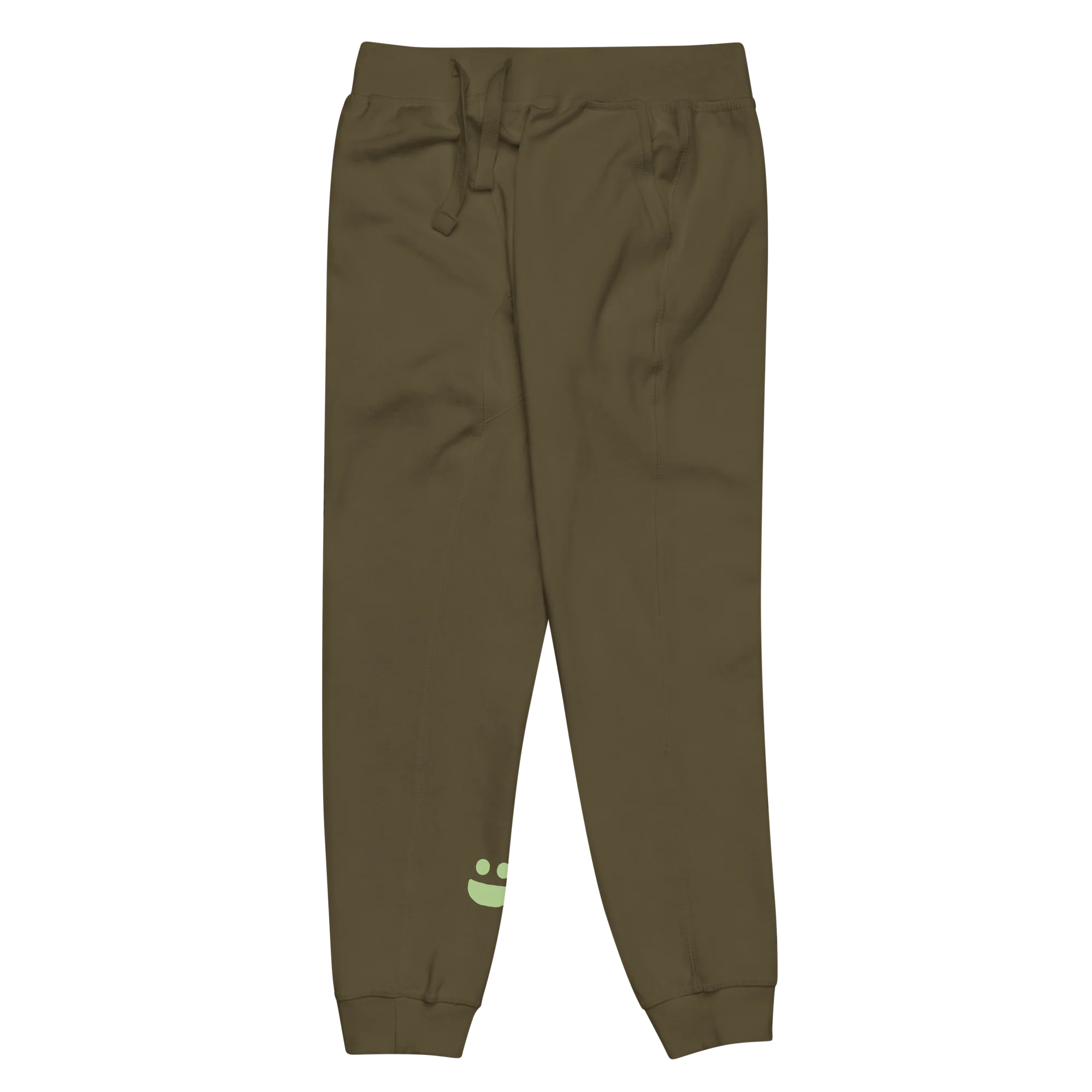 Olive Fleece Sweatpants - Image 3