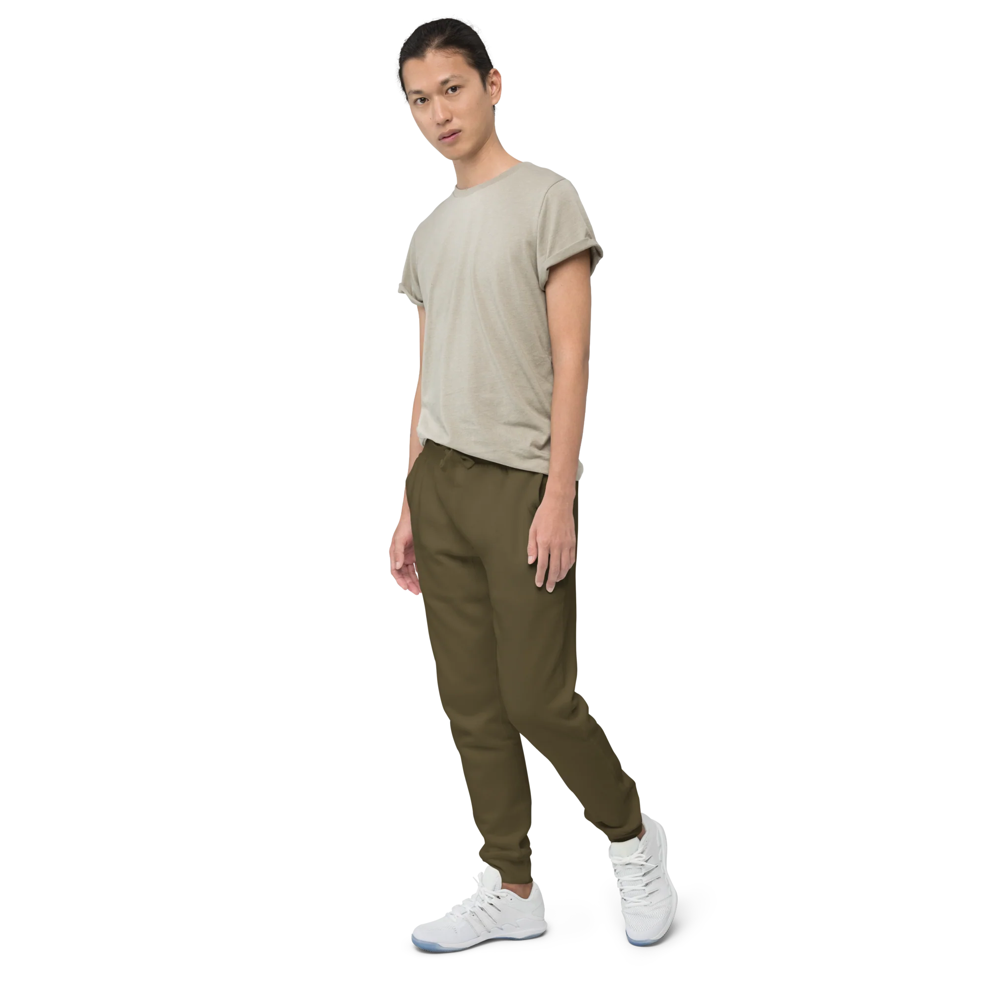 Olive Fleece Sweatpants - Image 7