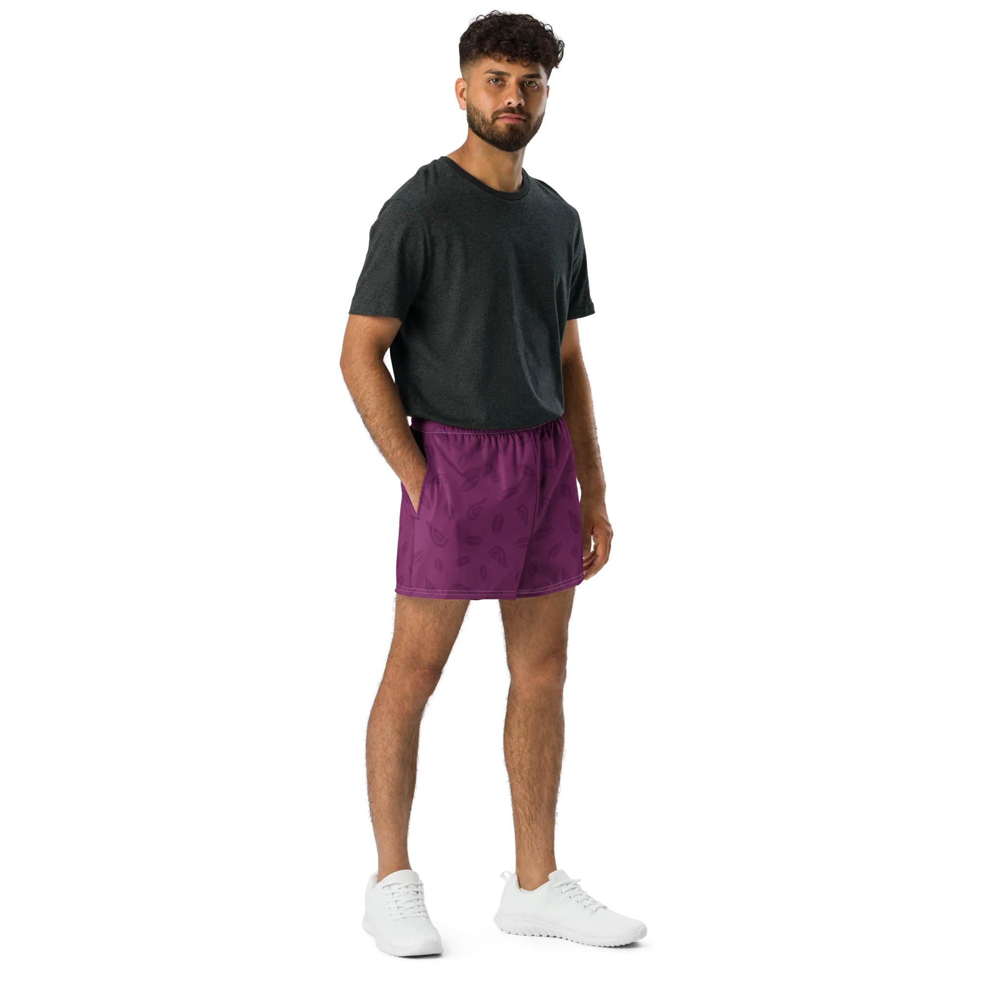 Unisex Athletic Shorts - Fig - Image 4