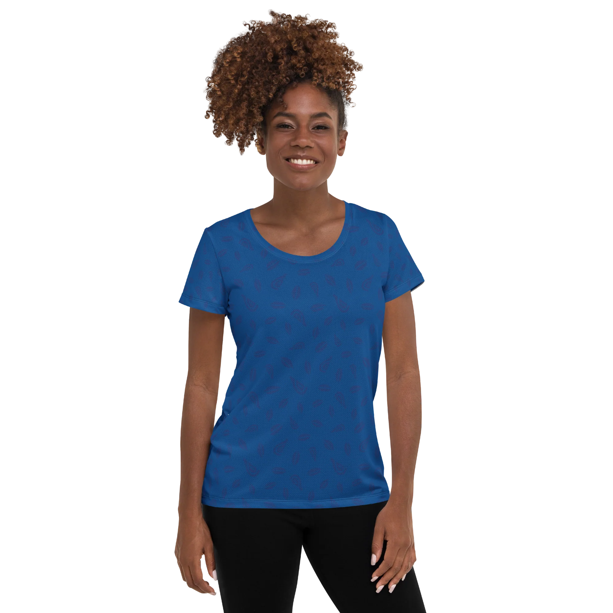 Women's Athletic Tee - Blueberry - Image 3