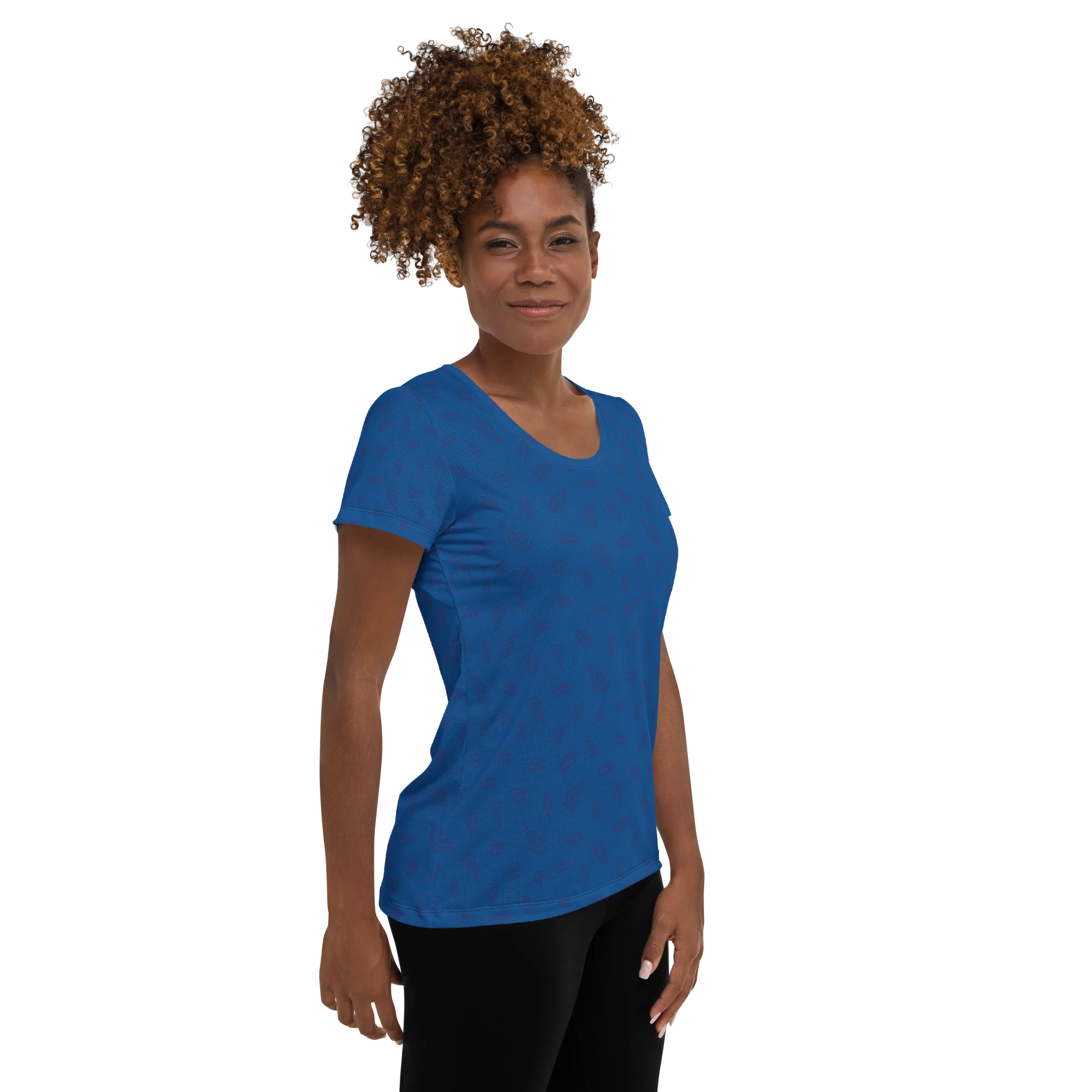 Women's Athletic Tee - Blueberry - Image 4