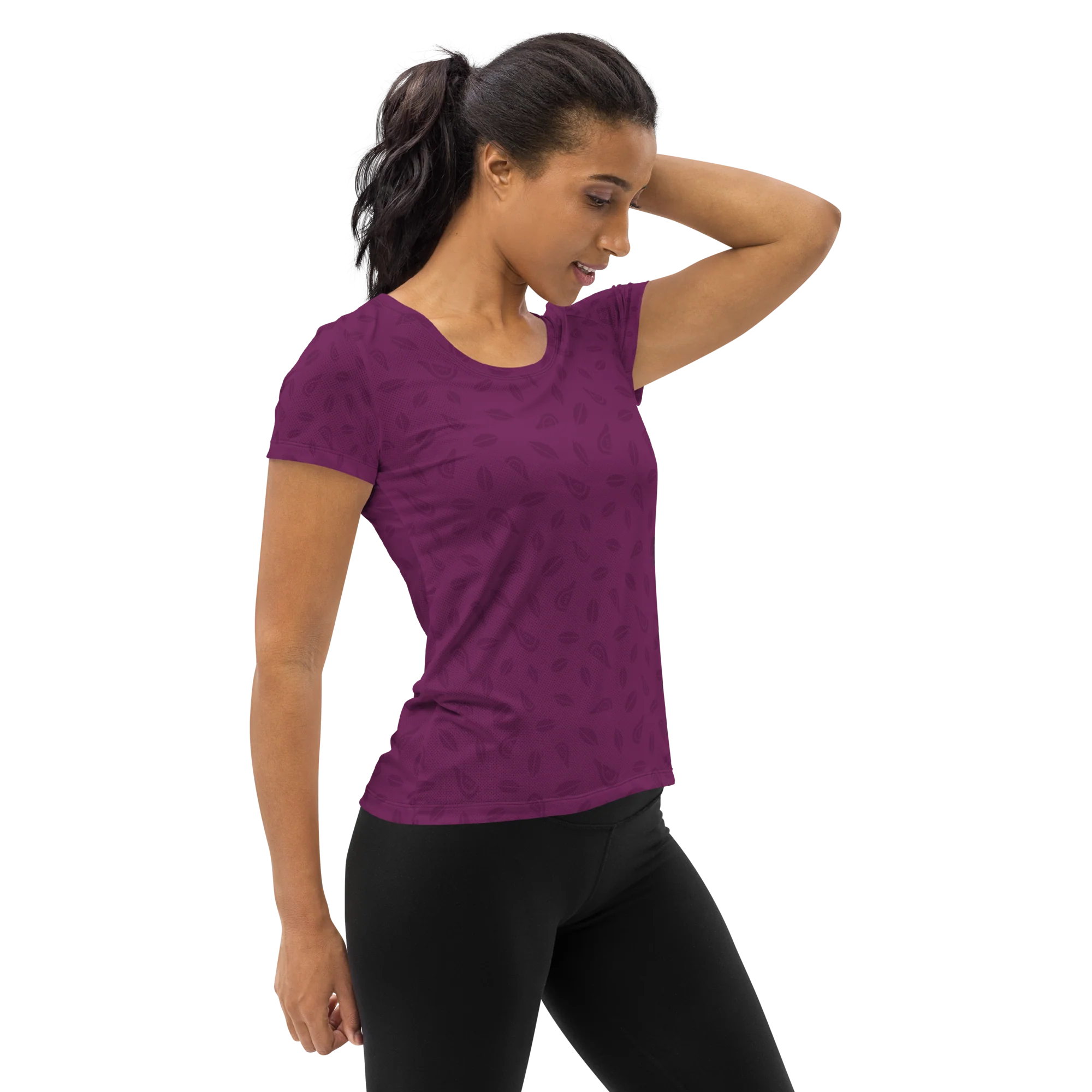 Women's Athletic Tee - Fig - Image 5
