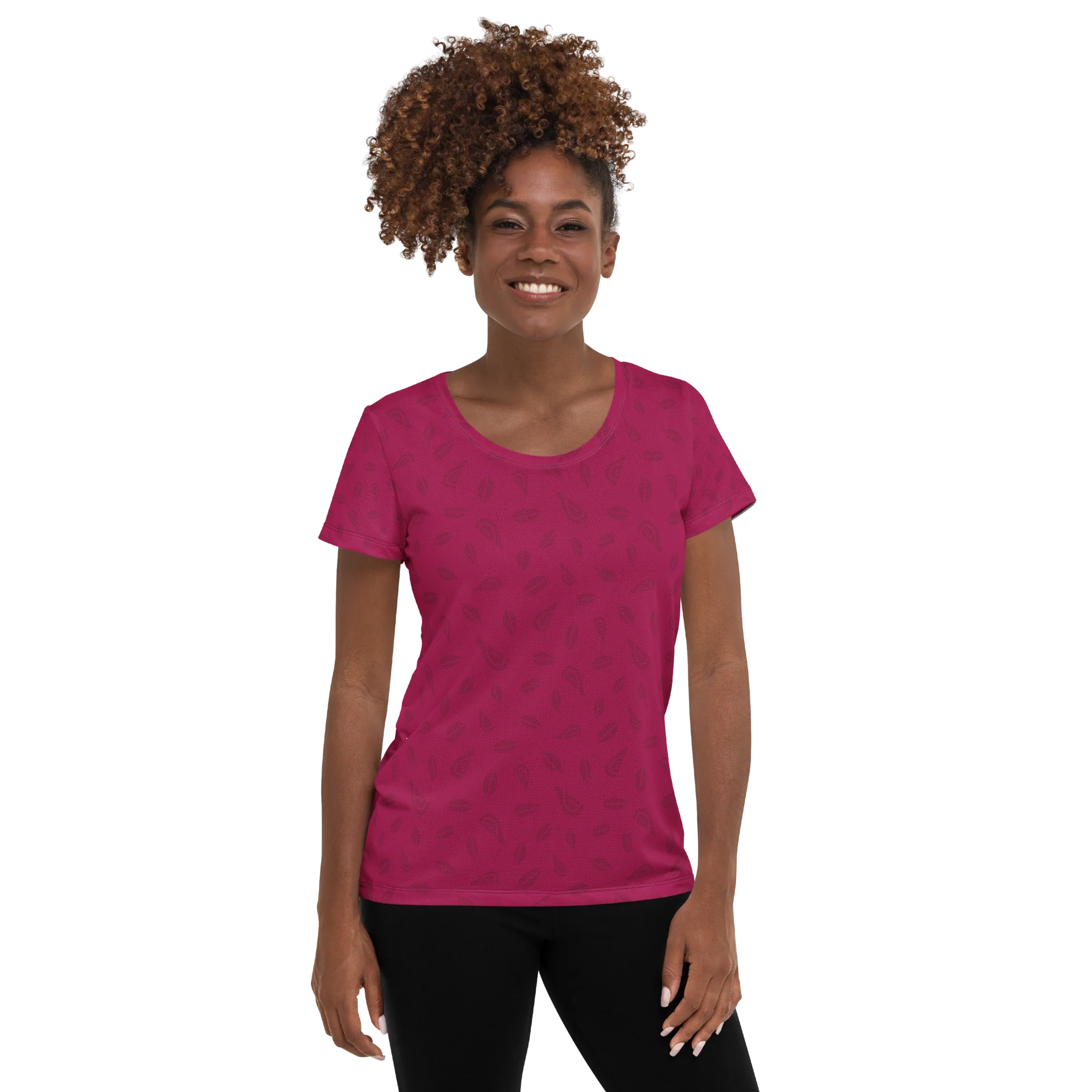 Women's Athletic Tee - Raspberry - Image 3
