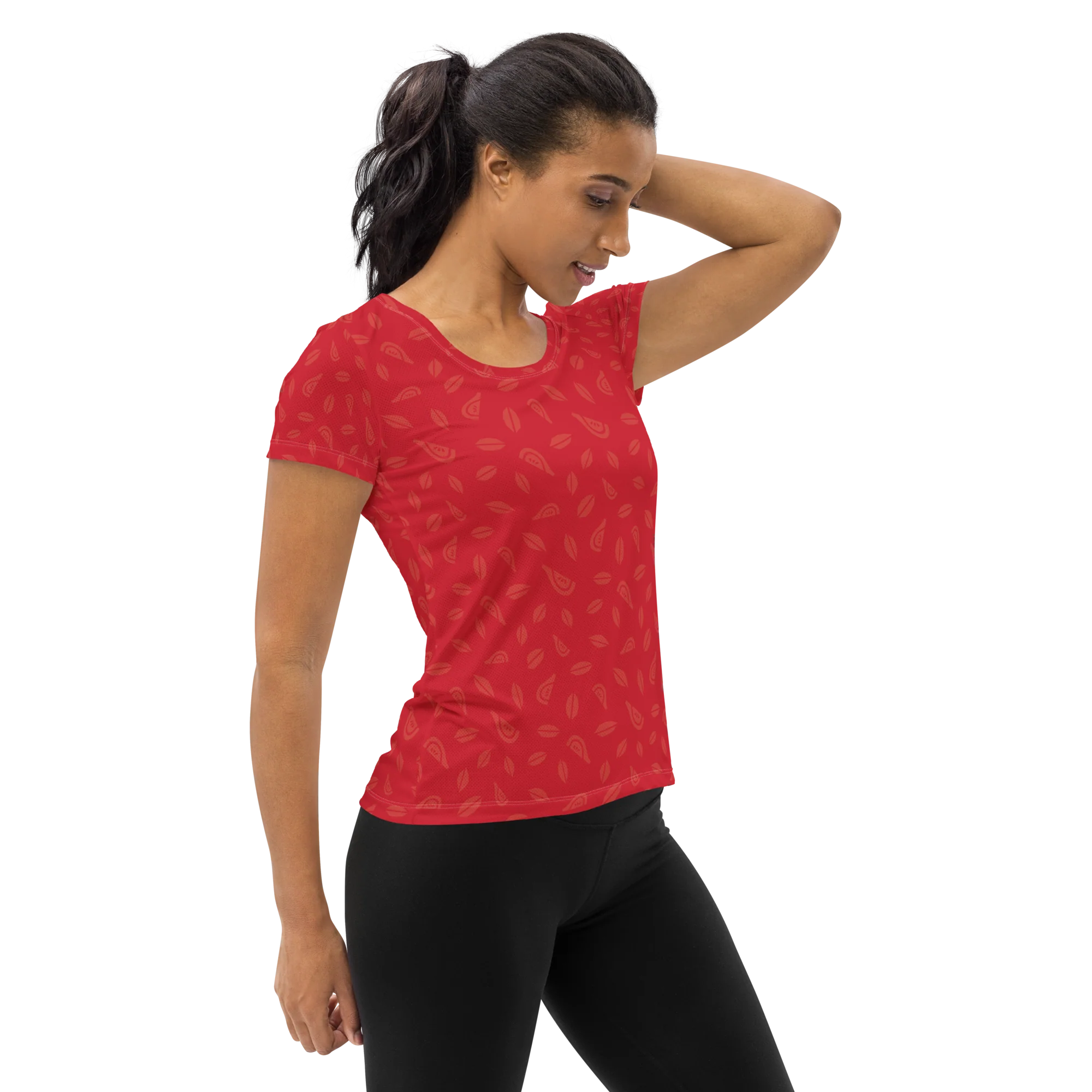 Women's Athletic Tee - Strawberry - Image 4
